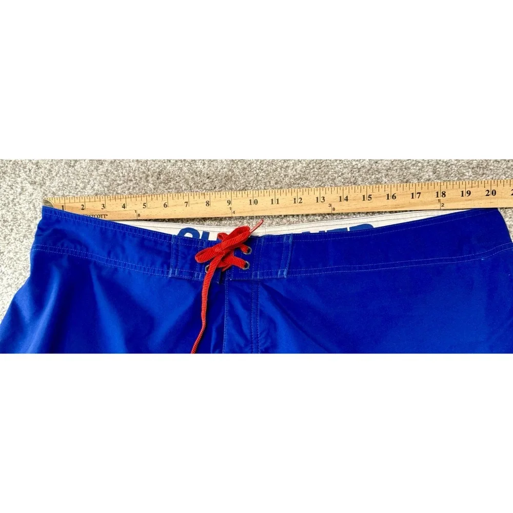 Quicksilver New York Giants Mens Size 40 Blue Cargo Swim Trunks